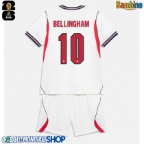 Maglie da calcio Inghilterra Jude Bellingham #10 Prima Maglia Bambino Mondiali 2026  Manica Corta (+ Pantaloni corti)